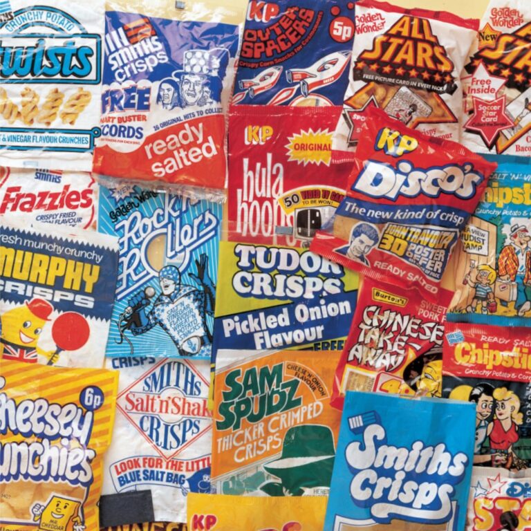 Collection of 80s brand crisps