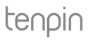 tenpin black & white logo